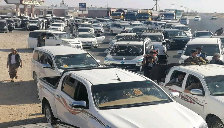 سيل بشري يتدفق إلى سيئون لدعم إرادة الشعب الجنوبي