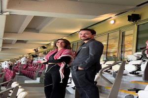 الأميرة رجوة الحسين تتألق بالكوفية الأردنية في مناسبة قطرية