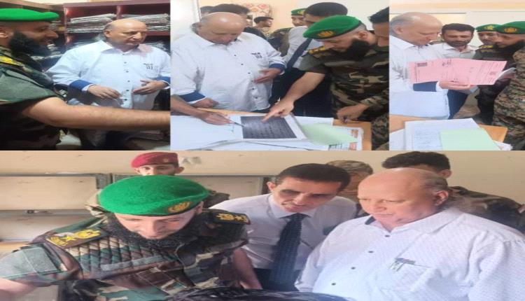 نائب مدير هيئة الأراضي بعدن يطلع على عمل وحدة حماية الأراضي