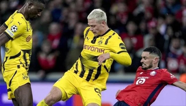 بوروسيا دورتموند يفوز على ليل ويضرب موعدًا مع برشلونة بربع نهائي دوري أبطال أوروبا