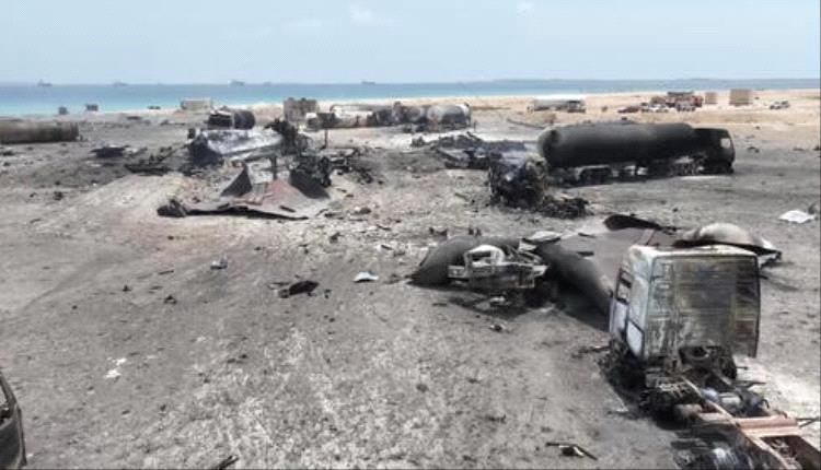 قصف أمريكي جديد يستهدف ميناء رأس عيسى بالحديدة