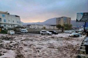 سيول الامطار تودي بحياة طفلتين في صنعاء