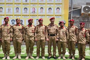 العميد أوسان العنشلي يُكرم خريجي اللواء الأول حماية رئاسية من الكلية الحربية بالعاصمة عدن
