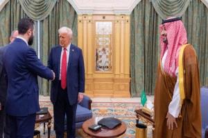 لقاء جمع ولي العهد السعودي وترامب والشرع