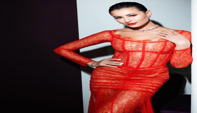 عارضة الأزياء التونسية ريم السعيدي بفستان أحمر برتقالي يخطف القلوب في حفل شوبارد!