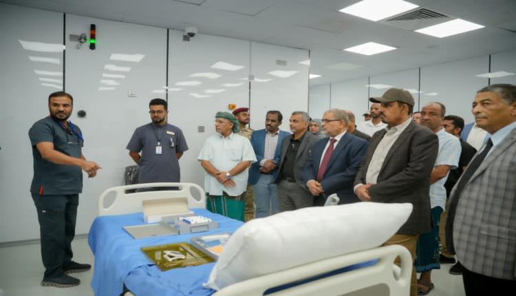 محافظ حضرموت الأستاذ مبخوت بن ماضي يدشن أحدث وحدة للعلاج الإشعاعي الداخلي بمركز المكلا للعلاج الإشعاعي