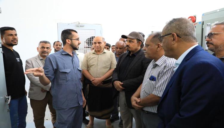 ​محافظ حضرموت الأستاذ مبخوت بن ماضي يُدشّن مشاريعًا كهربائية حيوية بقدرة 61.5 ميجافولت أمبير