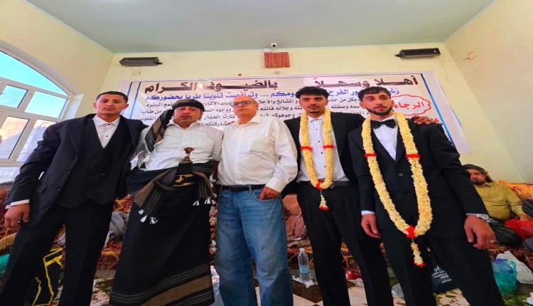 بحضور قيادات رفيعة المستوى.. الشعيب تشهد عرسًا جماعيًا بهيجًا في منطقة حذارة