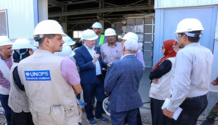 وفد البنك الدولي يطلع على سير العمل في مشروع محطة ضخ المياه بمنطقة البرزخ