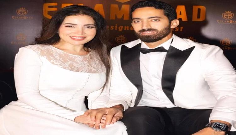 ظهور استثنائي لمي عز الدين وزوجها يلهب مواقع التواصل