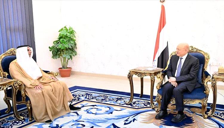 رئيس مجلس القيادة يشيد بالدعم الاماراتي لقطاع الكهرباء في اليمن