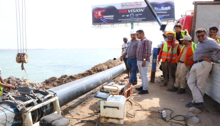 بدء أعمال ربط أنابيب مشروع إعادة تأهيل أجزاء من خط الضخ الرئيسي في الخط البحري