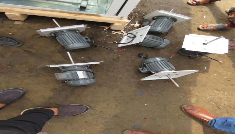 ضبط وتحريز 58 حاوية تزن أكثر من 2500 طن تحتوي على مصانع طائرات مسيرة ومعدات عسكرية وتجسسية حوثية بميناء عدن
