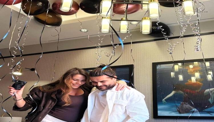 النجم ناصيف زيتون  بإجواء رومانسية... يحتفل زوجتة النجمة بميلاد دانييلا رحمة