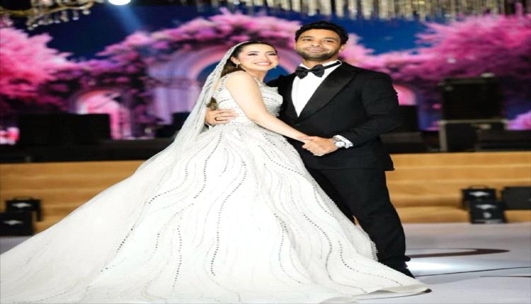 لحظات لا تُنسى.. أحمد جمال وفرح الموجي يتألقان في حفل الزفاف بحضور النجوم (فيديو)
