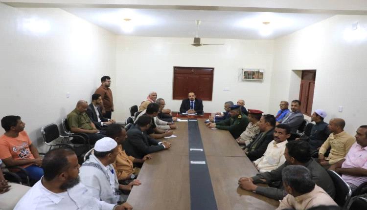 محافظ حضرموت الأستاذ مبخوت بن ماضي يرأس اجتماعًا لقيادة السلطة المحلية والمكتب التنفيذي بمديرية دوعن