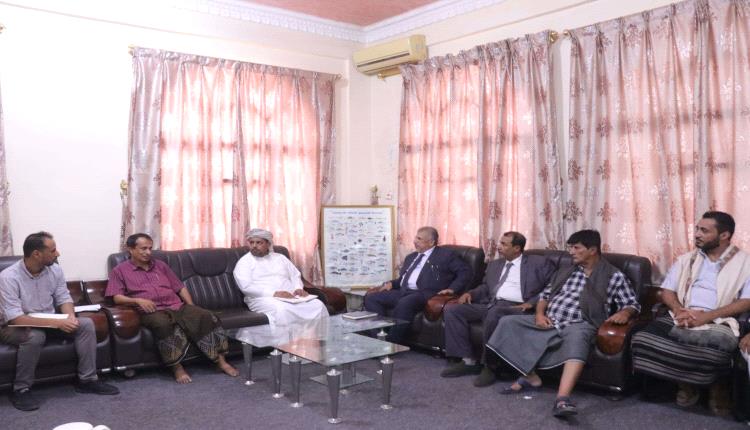 فريق التوجيه والرقابة الرئاسي يتفقد الهيئة العامة للمصائد السمكية بالمهرة