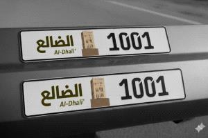 ما قصة (لوحات السيارات) الضالع