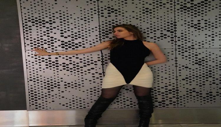 أنابيلا هلال تتصدر التفاعل بإطلالة أنيقة باللونين الأبيض والأسود