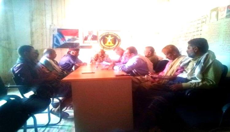 تنفيذية انتقالي الوضيع تعقد اجتماعها الدوري لشهر أبريل وتستعرض تقارير الإنجاز