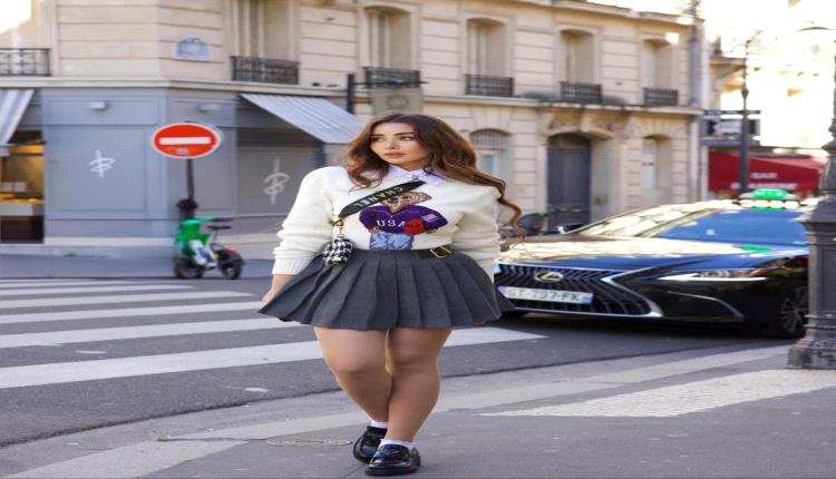 هنا الزاهد تثير التفاعل بإطلالة شبابية جريئة في شوارع فرنسا