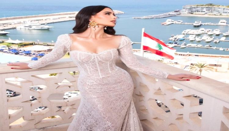 روان بن حسين تخطف الأنظار بفستان من الدانتيل الأبيض الساحر
