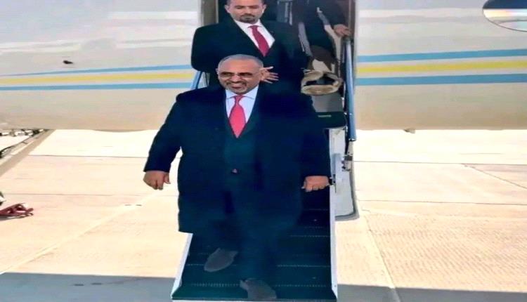 عاجل..وصول الرئيس الزبيدي إلى روسيا
