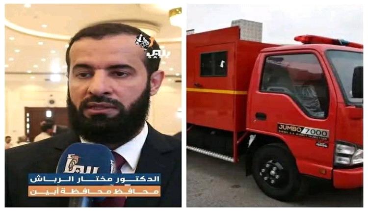 حريق في أبين والمواطنون يطفئونه بمساعدة صهاريج أهلية بعد تعذر وصول المطافي
