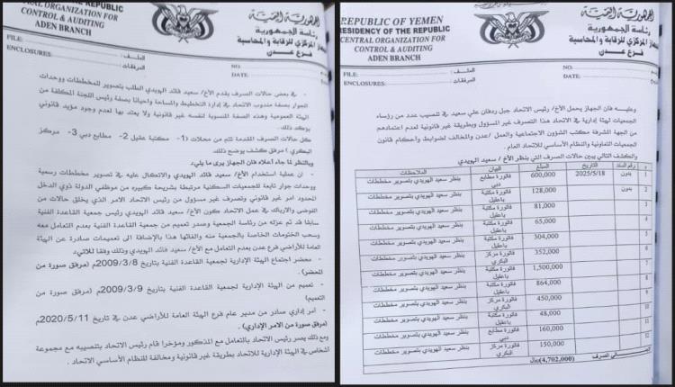وثائق رسمية تكشف جملة مخالفات مالية وإدارية في عمل الرئيس السابق لاتحاد الجمعيات التعاونية السكنية