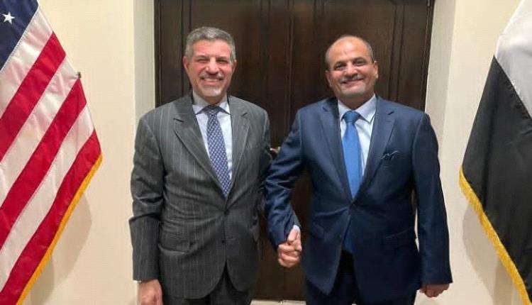 اللواء شلال شايع يبحث مع سفير الولايات المتحدة تعزيز التعاون في مكافحة الإرهـ.ـاب