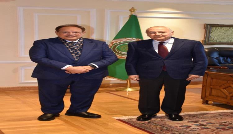 الرئيس علي ناصر محمد يلتقي بالأمين العام لجامعة الدول العربية