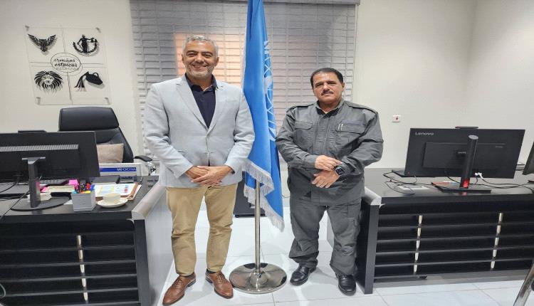 نائب مدير أمن العاصمة عدن يلتقي كبير مستشاري الأمن والسلامة للأمم المتحدة