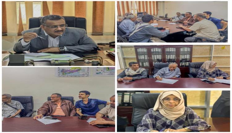وكيل وزارة الزراعة لقطاع الري يعقد اجتماع بالفريق الفني الخاص بإعداد التقرير الوطني لمكافحة التصحر في اليمن