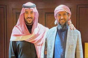وزير الدفاع السعودي خالد بن سلمان يلتقي بنائب رئيس المجلس الانتقالي الجنوبي عبدرحمن المحرمي