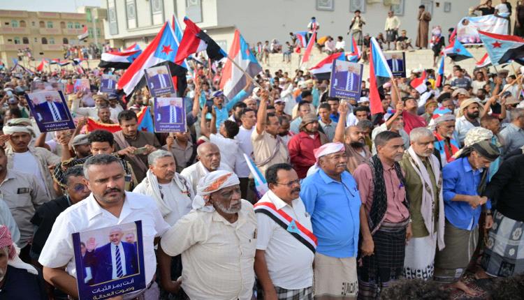 استجابة لدعوة المجلس.. أبناء وادي حضرموت يحتشدون في مليونية "التصعيد ضد الوصاية والاحتلال"