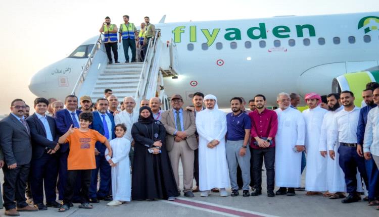 وصول طائرة " المعلا" الجديدة التابعة لشركة فلاي عدن إلى مطار عدن الدولي