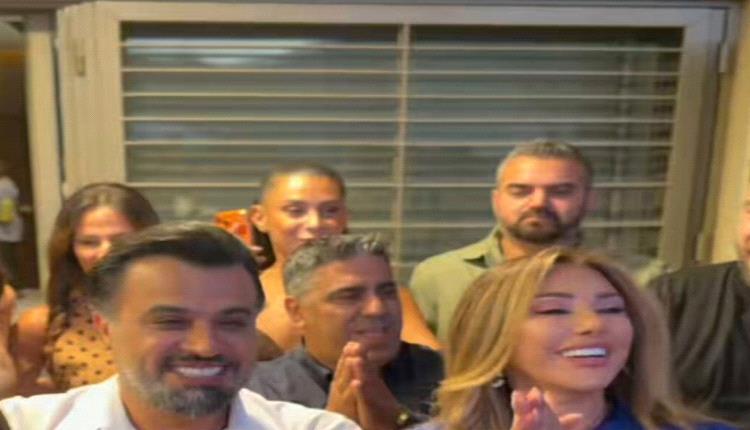 نجوى كرم تحسم شائعات الطلاق بظهورها مع زوجها رجل الأعمال الإماراتي عمر الدهماني