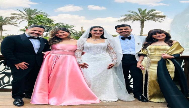 بحضور يسرا ومي عمر وحمادة هلال.. إدوارد يحتفل بزفاف نجله ماركو(صور)