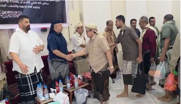 القائم بأعمال الأمين العام يؤدي واجب العزاء في وفاة الرئيس الراحل عبدربه منصور هادي