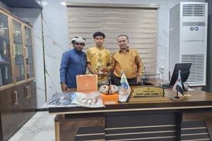 برعاية د. عبدالعزيز المفلحي ..  مؤسسة طموح تكرّم الحارس المتألق عبدالغني عزالدين تقديرًا لإنجازاته اللافتة
