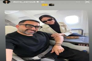 من المدينة المنورة.. درة وزوجها هانى سعد في السعودية استعدادا لأداء مناسك الحج
