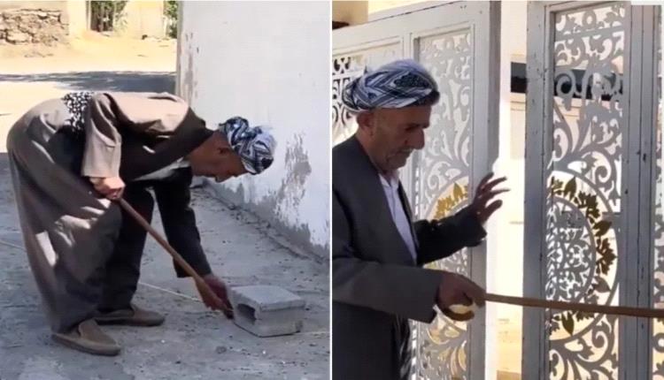خيط إلى الجنة.. حيلة عبقرية لمسن من دهوك لا يريد ترك صلاة الجماعة