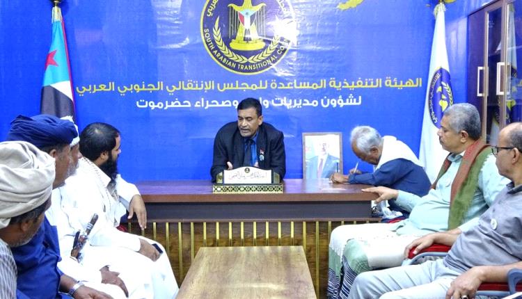 التميمي يلتقي تنفيذية انتقالي زمخ ومنوخ ويؤكد أهمية تعزيز الاصطفاف الشعبي للدفاع عن أرض الجنوب