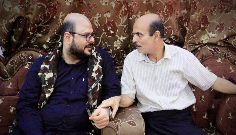 الجفري يطمئن على صحة الدكتور حسن الغلام العمودي