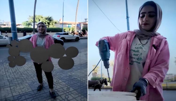 مصرية تصل للعالمية بإحتراف مهنة النجارة وتكسر احتكار الرجال