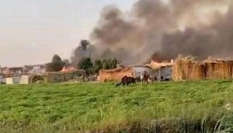 حريق ضخم يهز منطقة دار السلام في صعيد مصر