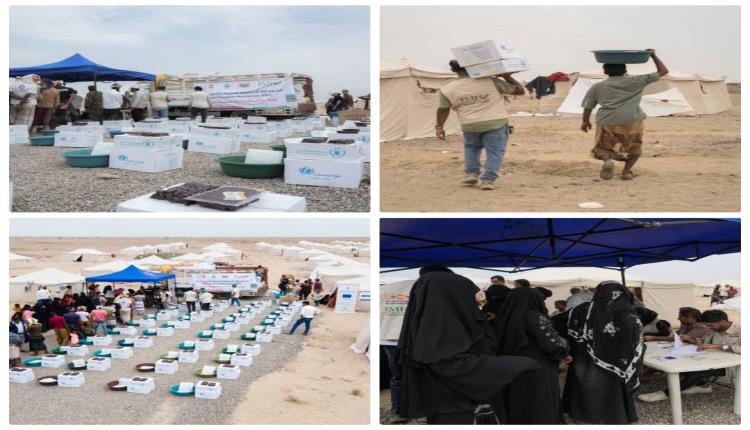المؤسسة الطبية الميدانية توصل مساعدات الاستجابة السريعة إلى 439 أسرة نازحة في عدن وأبين