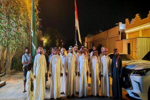 بحضور «الشرح البيضاني».. الجالية اليمنية بمنطقة تبوك تشارك قبائل يام احتفالات اليوم الوطني السعودي.