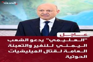 سياسي يمني يسخر من إعلان العليمي للعفو والتعبئة العامة: ما شفت مهزوم يعلن العفو إلا انت